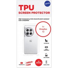 Wrapsol Oneplus 12 Mat Arka ve Yan Koruyucu Tpu Film