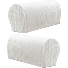 Fayshow Streç Spandex Kanepe Kanepe Kol Dayama Ofis Koltuğu Slipcovers Beyaz Kapakları (Yurt Dışından)