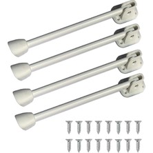 Fayshow 4 Parça Katlanabilir Masa Ayakları Vidalı Ayarlanabilir Taşınabilir Yan Sehpa 33CM Beyaz (Yurt Dışından)