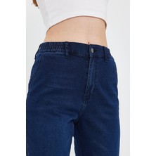 Vena Kadın Norah Blue Black Beli Lastikli Jean Pantolon (Lyocell)