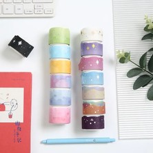 Bifeng Shop No.4 Tarzı Mınkys Kawaii 5 M Kalp Bulut Washi Maskeleme Bandı Scrapbooking Dergisi Dekoratif Yapışkan Bant El Kitabı Malzeme Kırtasiye (Yurt Dışından)