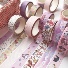 Bifeng Shop B Tarzı 1 Adet Yeşil Bitki Çiçek Washi Bant Dıy Maskeleme Bandı Dekoratif Yapışkanlı Scrapbooking Okul Kırtasiye El Yapımı Bant (Yurt Dışından)