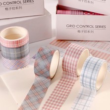 Bifeng Shop G Tarzı 6 Rollsbox Washi Bant Seti Basit Klasik Izgara Maskeleme Bandı Bullet Günlüğü Dergisi Scrapbooking Kırtasiye Bandı Okul Malzemeleri (Yurt Dışından)