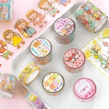 Bifeng Shop No.10 Tarzı Kawaii Tatlı Depo Serisi Dekoratif Yapışkan Bant Kız Ayı Maskeleme Bandı Diy Scrapbooking Sticker Etiket Japon Kırtasiye (Yurt Dışından)