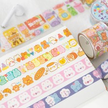 Bifeng Shop No.10 Tarzı Kawaii Tatlı Depo Serisi Dekoratif Yapışkan Bant Kız Ayı Maskeleme Bandı Diy Scrapbooking Sticker Etiket Japon Kırtasiye (Yurt Dışından)