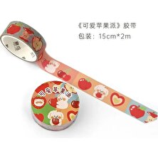 Bifeng Shop C Stili Sevimli Kawaii Gökkuşağı Elmalı Turta Washi Bant Diy El Sanatları Için Dekoratif Yapışkan Bant Güzelleştirmek Dergiler Planlayıcılar Hediye Paketleme (Yurt Dışından)