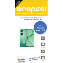 Wrapsol Huawei Nova 11 Se Ön, Arka ve Yan 360 Derece Tam Kaplama Poliüretan Film