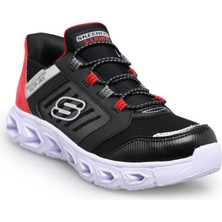 Skechers Slip-Ins: Hypno-Flash 2.0 - Odelux Büyük Erkek Çocuk Siyah/Kirmizi Işıklı Spor Ayakkabı 403843L Bkrd
