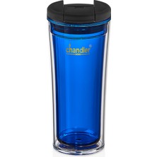 Chandler Home Mug Okyanus 350 Ml Çift Cidarlı, Soğuk İçecek Ve Kahve Bardağı (BPA içermez)