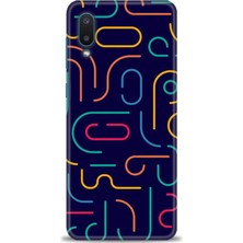 gmotp Samsung Galaxy A02 Kılıf Hd Baskılı - Renkli Çubuklar