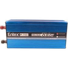 Entex 12 V Volt 600-700 W Watt Tam Saf Sinus Solar Inverter 220 Çevirici Invertör Dijital Ekranlı Dönüştürücü