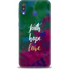 gmotp Samsung Galaxy A10S Kılıf Hd Baskılı - Faith Hope Love