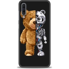 gmotp Samsung Galaxy A50S Kılıf Hd Baskılı - Ayı ve Iskeleti