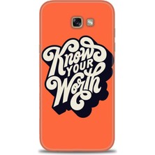 gmotp Samsung Galaxy A7 2017 / A720 Kılıf Hd Baskılı - Know Your Worth