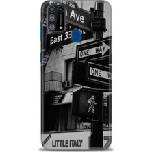 gmotp Samsung Galaxy M31 Kılıf Hd Baskılı - One Way