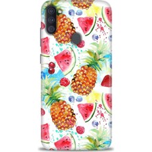 gmotp Samsung Galaxy M11 Kılıf Hd Baskılı - Meyveler