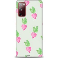 gmotp Samsung Galaxy S20 Fe Kılıf Hd Baskılı - Pembe Havuçlar