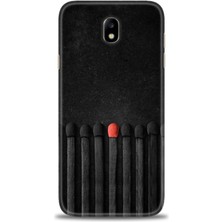 gmotp Samsung Galaxy J7 Pro / J730 Kılıf Hd Baskılı - Kibrit Çöpleri