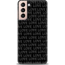 gmotp Samsung Galaxy S21 Fe Kılıf Hd Baskılı - Black Love