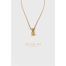 Jewel Z Harfi Küçük Gold Altın Kaplama Kolye