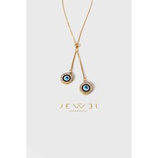 Jewel Nazar Boncuklu Gold Altın Kaplama Kolye