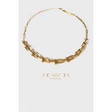 Jewel T. Model Gold Altın Kaplama Kolye