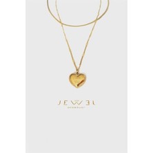 Jewel Love You Plaka Gold Altın Kaplama Kolye