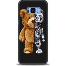 gmotp Samsung Galaxy S8 Plus Kılıf Hd Baskılı - Ayı ve Iskeleti