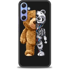 gmotp Samsung Galaxy S24 Kılıf Hd Baskılı - Ayı ve Iskeleti