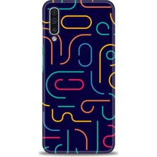 gmotp Samsung Galaxy A50S Kılıf Hd Baskılı - Renkli Çubuklar