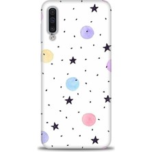 gmotp Samsung Galaxy A50S Kılıf Hd Baskılı - Yıldız ve Daireler