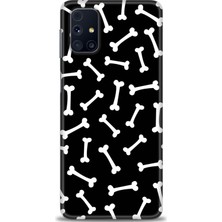 gmotp Samsung Galaxy M51 Kılıf Hd Baskılı - Kemikler