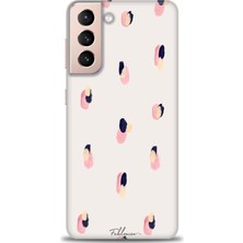 gmotp Samsung Galaxy S21 Fe Kılıf Hd Baskılı - Pembe Lacivert