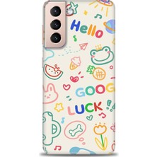 gmotp Samsung Galaxy S21 Fe Kılıf Hd Baskılı - Goog Luck