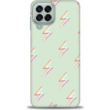 gmotp Samsung Galaxy M33 Kılıf Hd Baskılı - Şimşekler