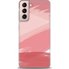 gmotp Samsung Galaxy S21 Fe Kılıf Hd Baskılı - Pembe Palet
