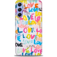 gmotp Samsung Galaxy S24 Fe Kılıf Hd Baskılı - Love Love