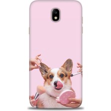 gmotp Samsung Galaxy J7 Pro / J730 Kılıf Hd Baskılı - Sevimli Köpek