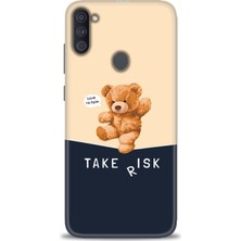 gmotp Samsung Galaxy A11 Kılıf Hd Baskılı - Take Risk