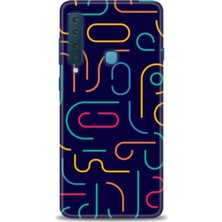 gmotp Samsung Galaxy A9 2018 Kılıf Hd Baskılı - Renkli Çubuklar