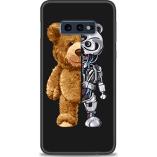 gmotp Samsung Galaxy S10E Kılıf Hd Baskılı - Ayı ve Iskeleti