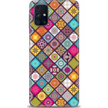 gmotp Samsung Galaxy M31S Kılıf Hd Baskılı - Renkli Mozaik