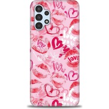 gmotp Samsung Galaxy A13 4g Kılıf Hd Baskılı - Pembe Love