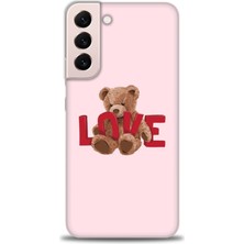 gmotp Samsung Galaxy S22 Plus Kılıf Hd Baskılı - Love Bear