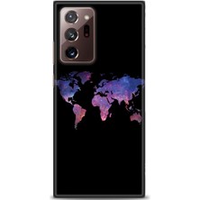 gmotp Samsung Galaxy Note 20 Kılıf Hd Baskılı - Dünya Haritası