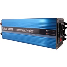 Entex 24 V Volt 1 Kw 1000 W Watt Tam Saf Sinus Solar Inverter 220 Çevirici Invertör Dijital Ekranlı Dönüştürücü