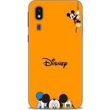 gmotp Samsung Galaxy A2 Core Kılıf Hd Baskılı - Turuncu Disney