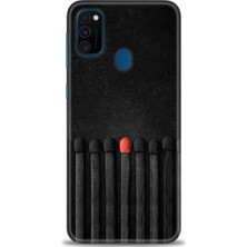 gmotp Samsung Galaxy M30S Kılıf Hd Baskılı - Kibrit Çöpleri