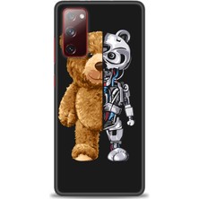 gmotp Samsung Galaxy S20 Fe Kılıf Hd Baskılı - Ayı ve Iskeleti