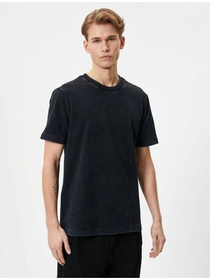 Koton 4SAM10315HK Koton Erkek T-Shirt Antrasit